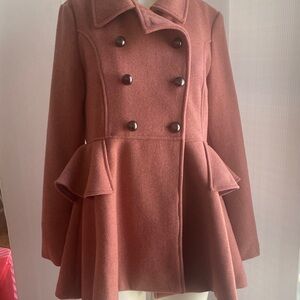 VENUS Double-Breasted Pea Coat.